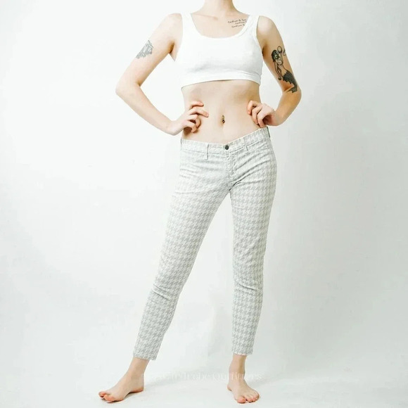 Francesca's Houndstooth Skinny Pants - 29 - Picture 1 of 11